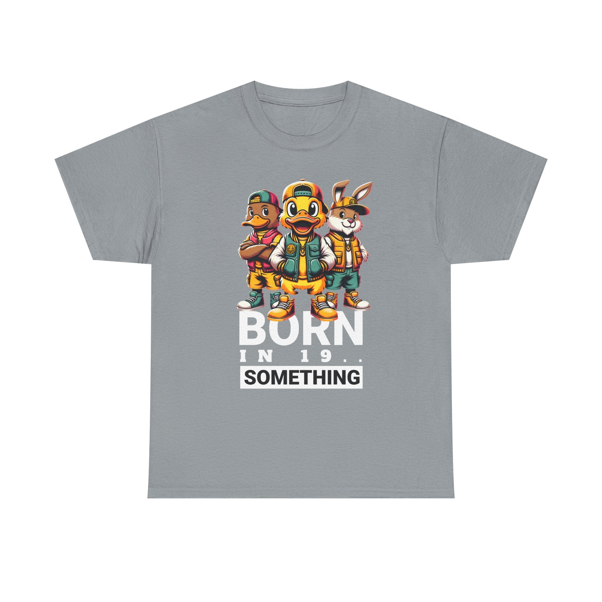 T-Shirt — "Born in 19__" Retro Cartoon Crew Graphic Tee