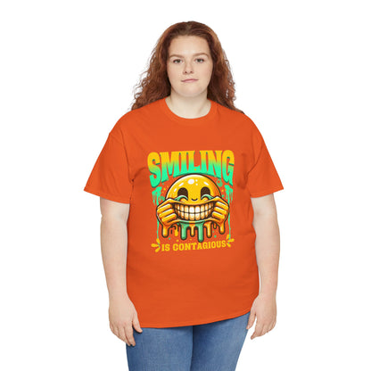 Smiling Is Contagious – Happy Smiley Face T-Shirt
