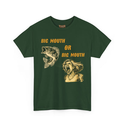Big Mouth or Big Mouth? Funny Bass Fishing T-Shirt