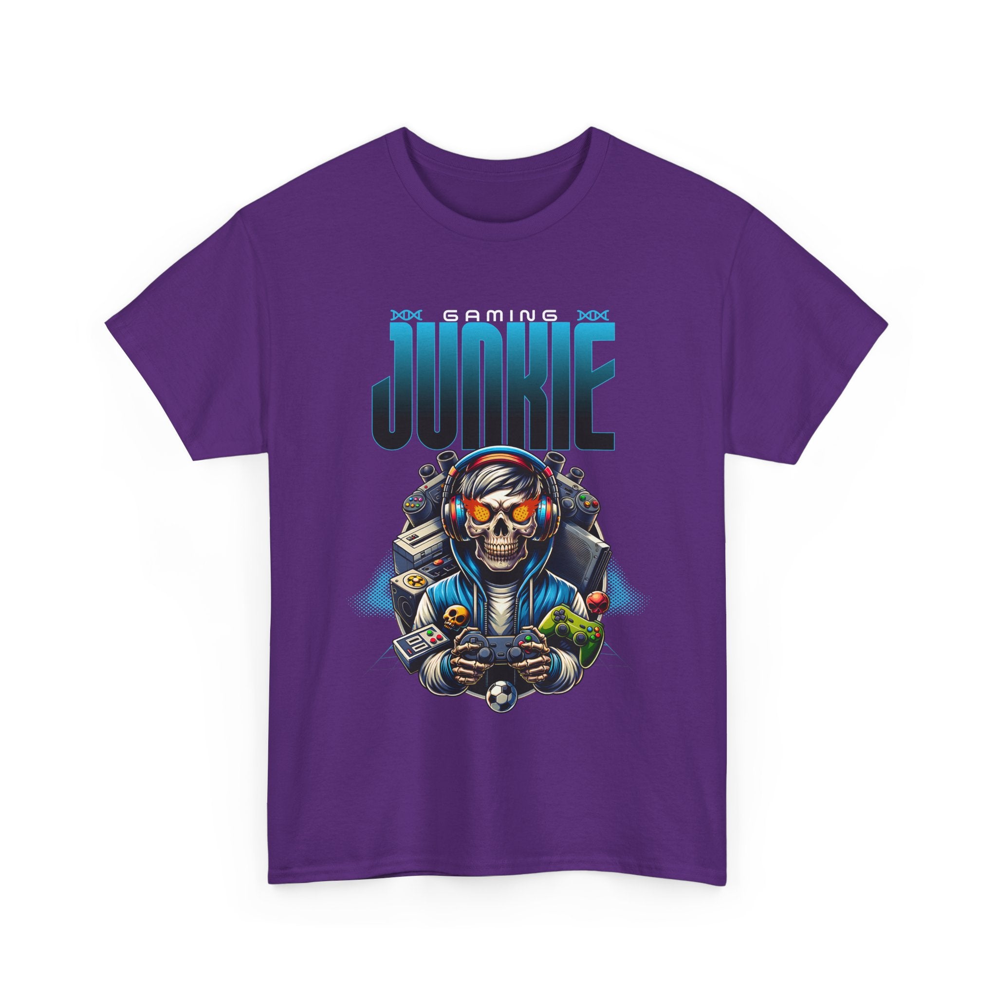 Gaming Junkie Skull Tee — Gamer Skull Controller Graphic T-Shirt