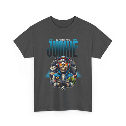 Gaming Junkie Skull Tee — Gamer Skull Controller Graphic T-Shirt