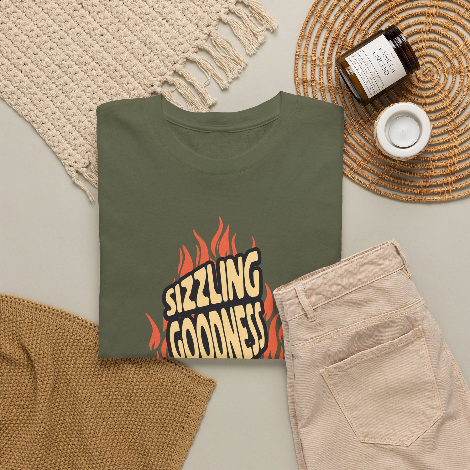 Sizzling Goodness Breakfast T-Shirt — Bacon &amp; Egg Cartoon Tee