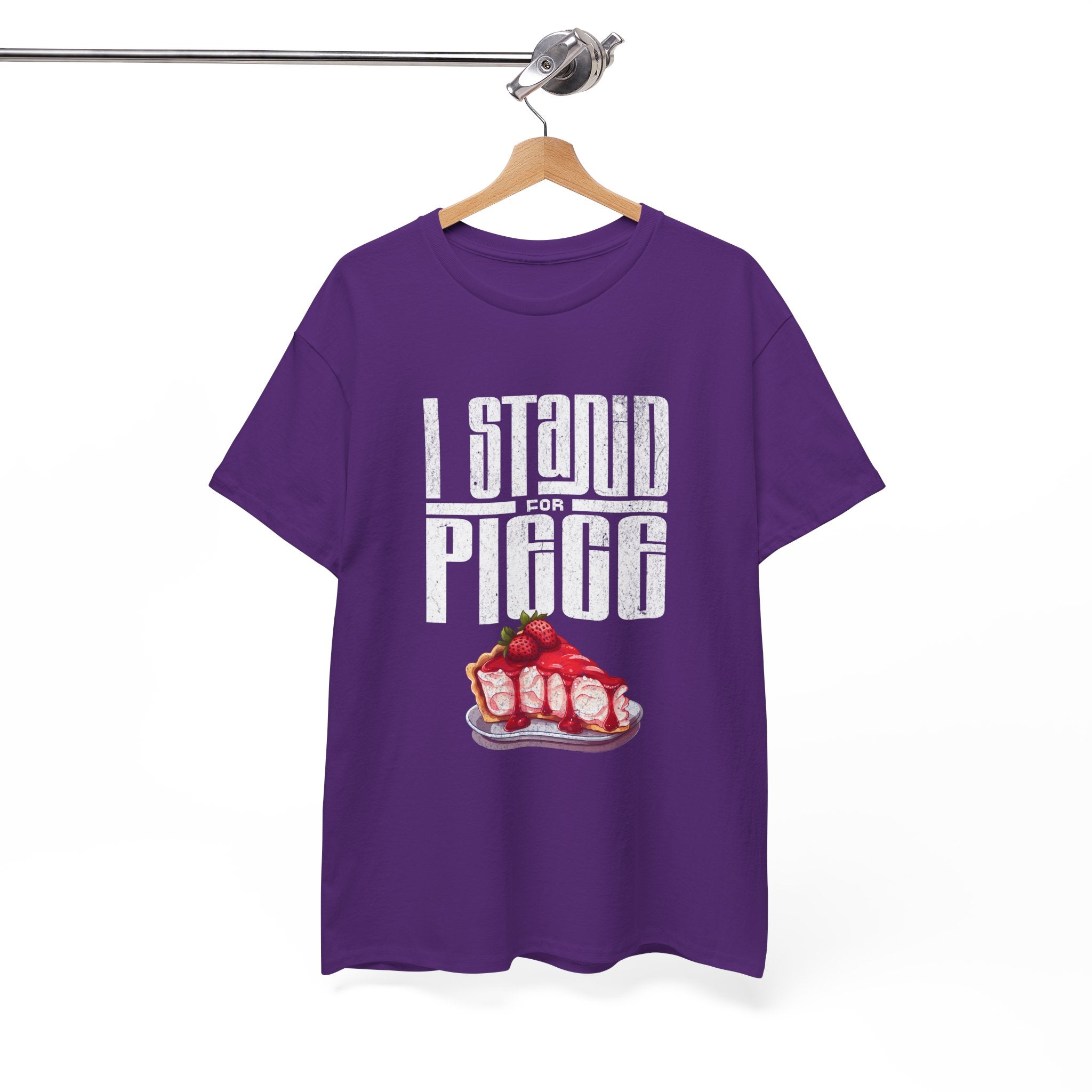 I Stand For Piece of Strawberry Pie Cotton T-Shirt