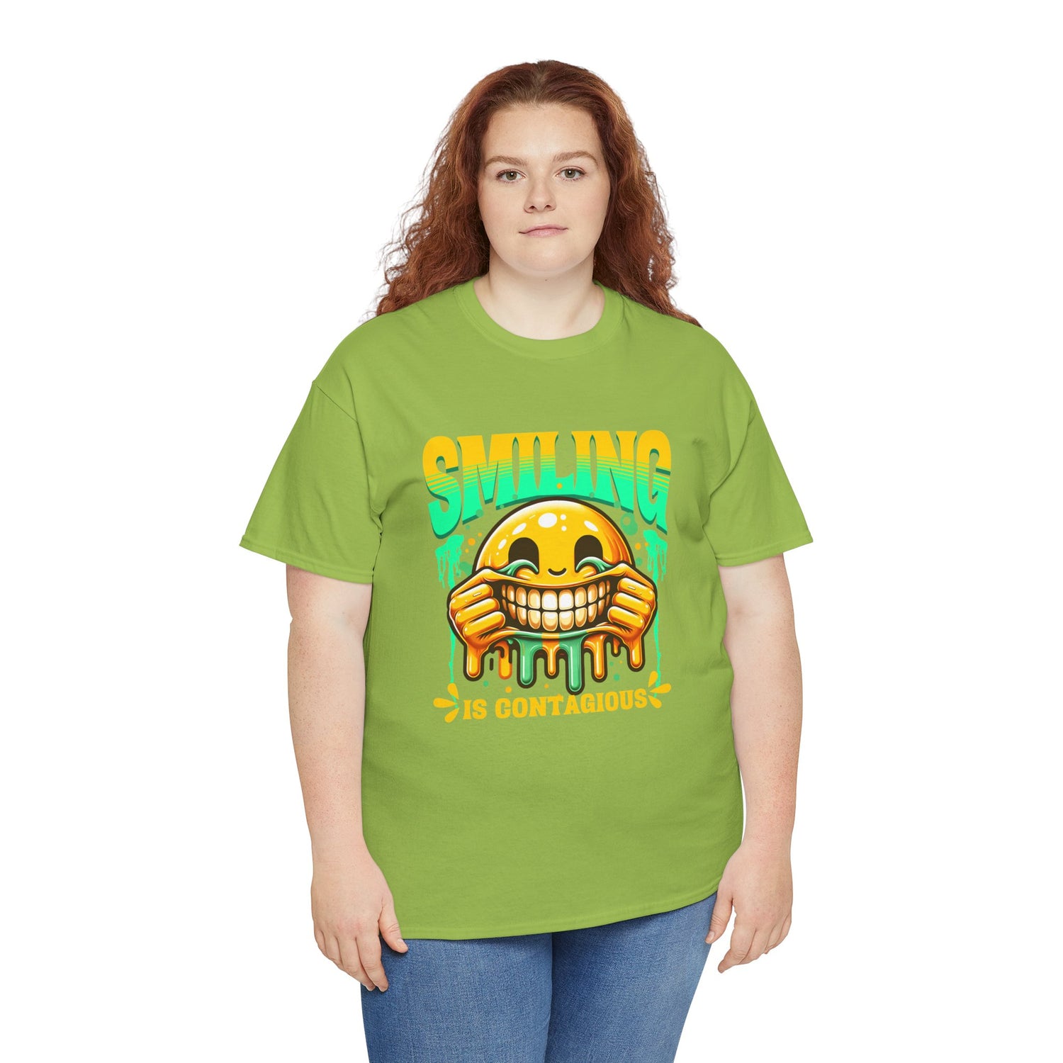 Smiling Is Contagious – Happy Smiley Face T-Shirt