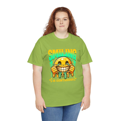 Smiling Is Contagious – Happy Smiley Face T-Shirt