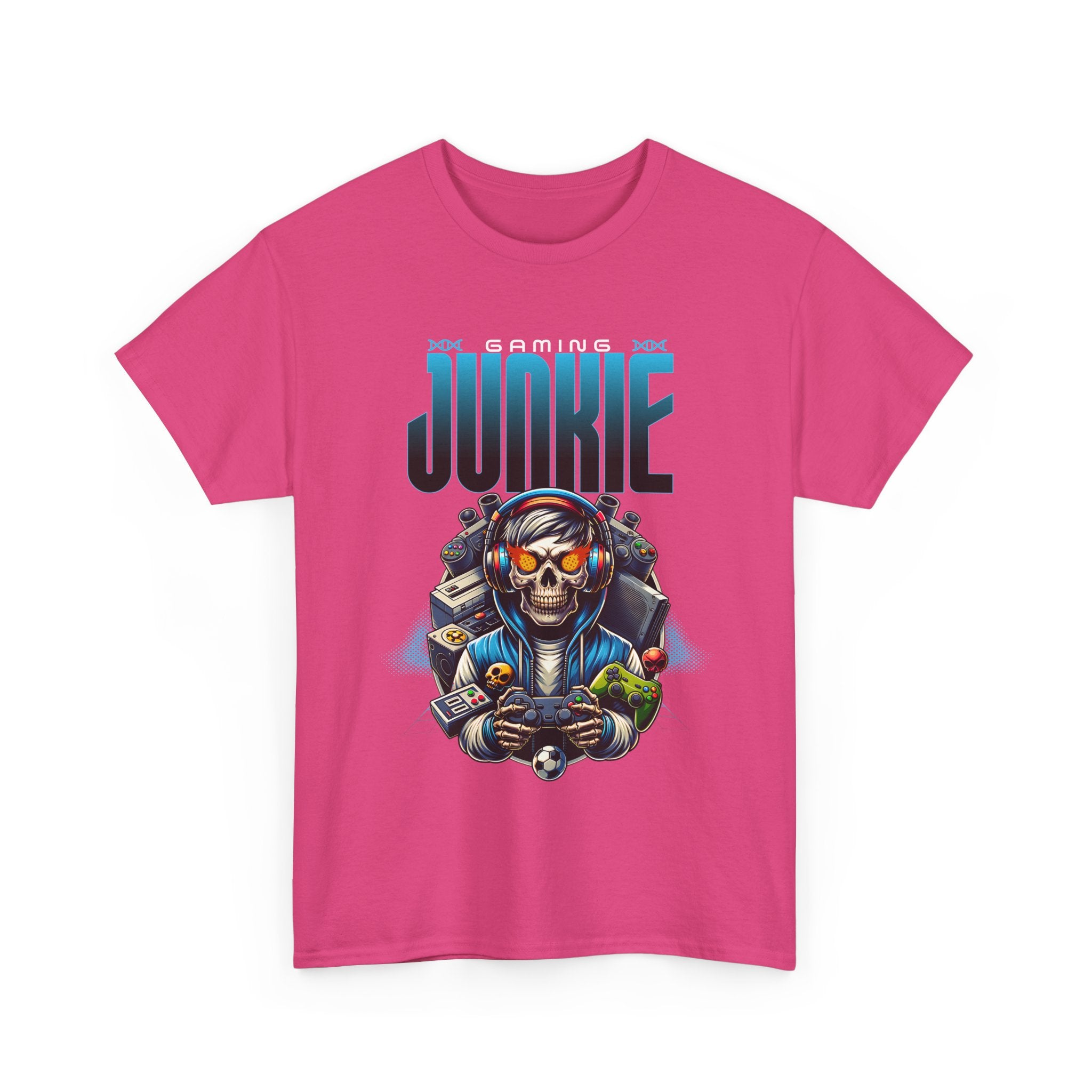 Gaming Junkie Skull Tee — Gamer Skull Controller Graphic T-Shirt