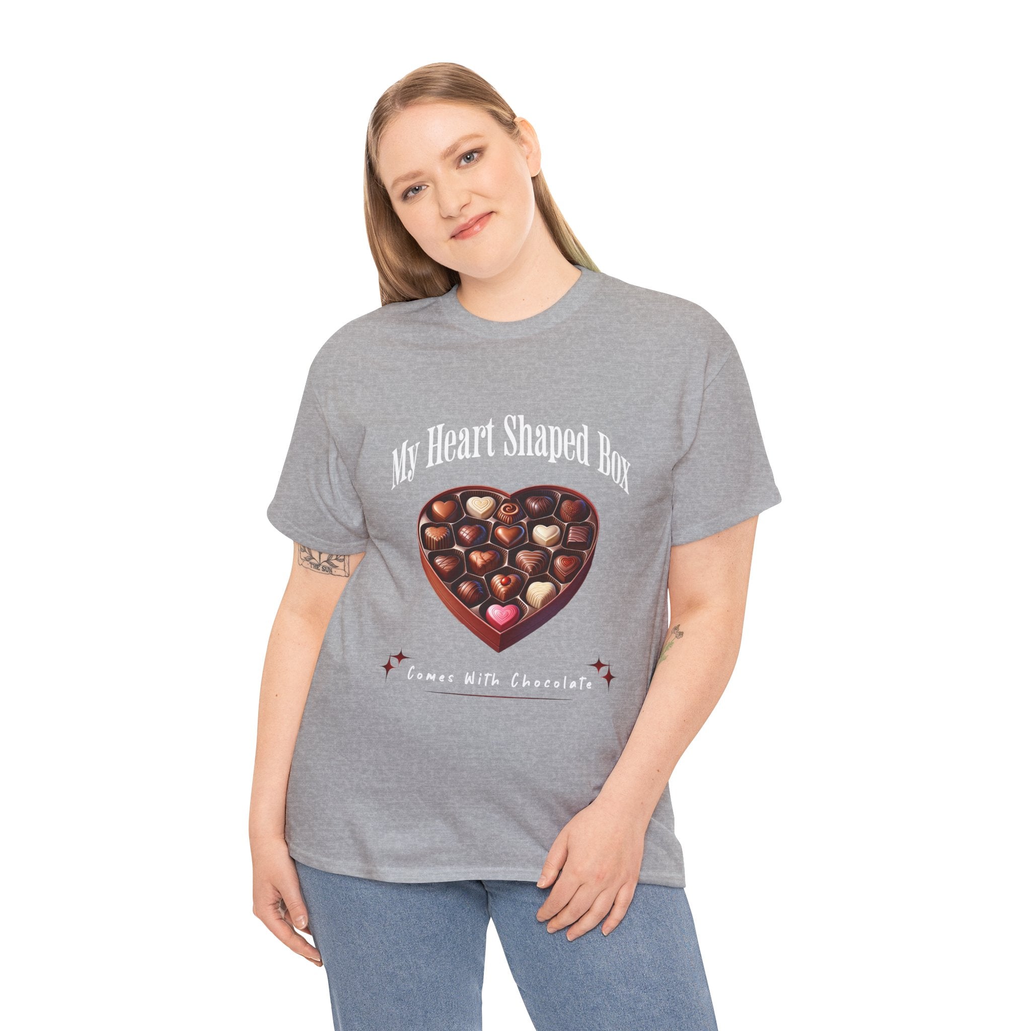 My Heart Shaped Box Comes With Chocolate T-Shirt | 90s Grunge-Inspired Valentine&
