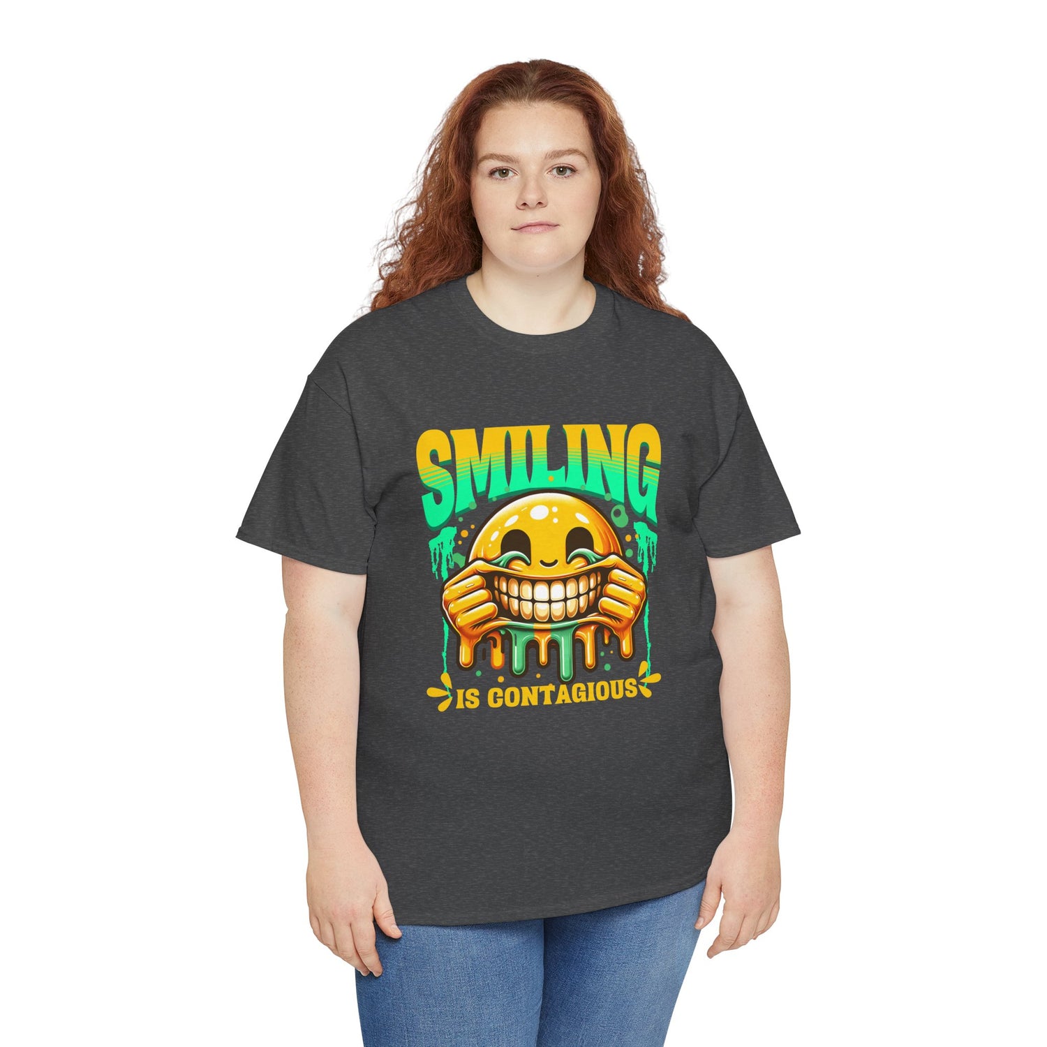 Smiling Is Contagious – Happy Smiley Face T-Shirt