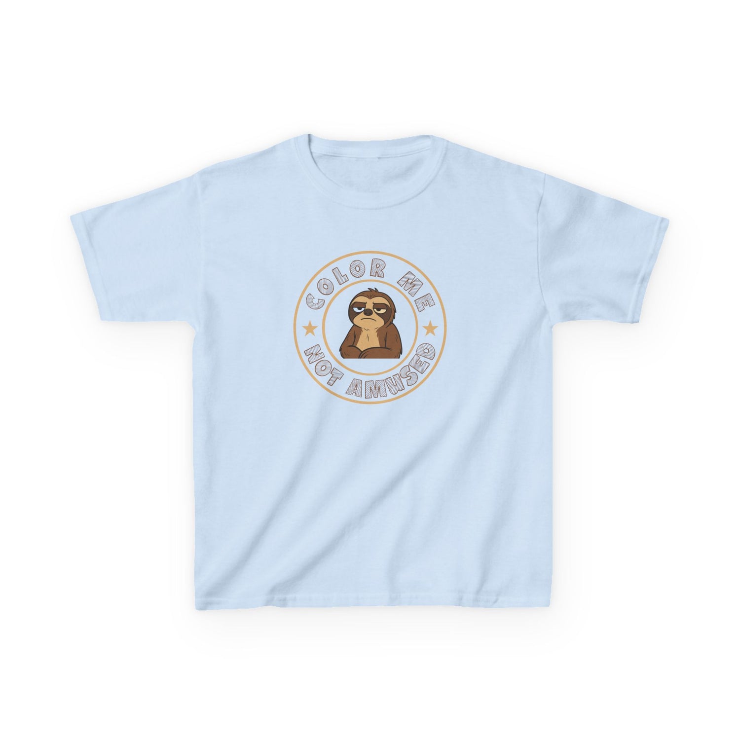 Kids Tee — Color Me Not Amused -  Sloth