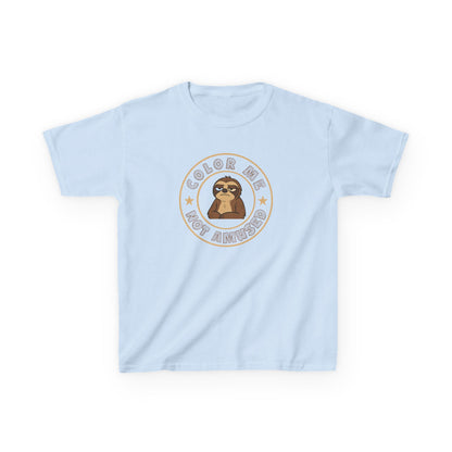 Kids Tee — Color Me Not Amused -  Sloth