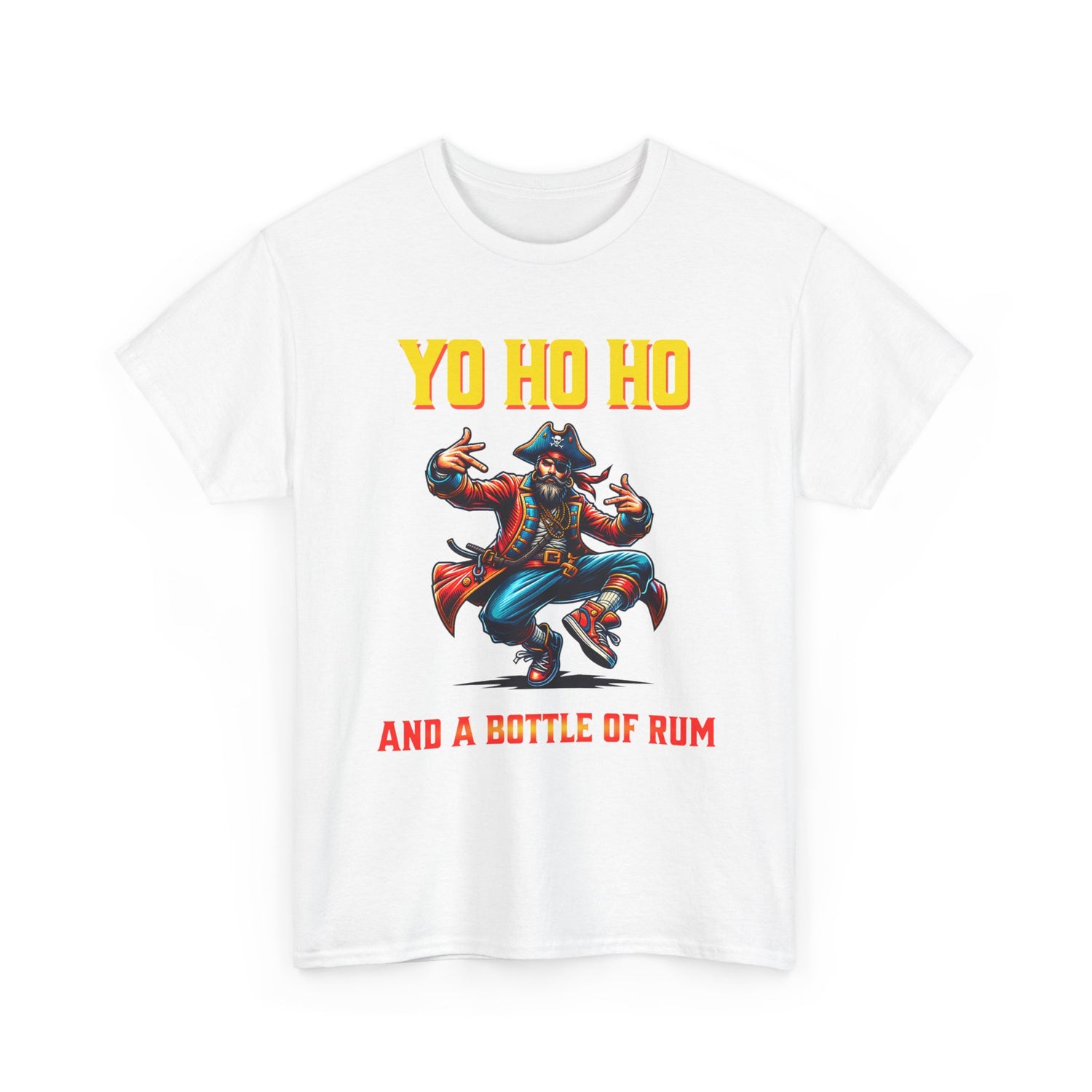 Yo Ho Ho Pirate T-Shirt – "Yo Ho Ho and a Bottle of Rum" Graphic Tee