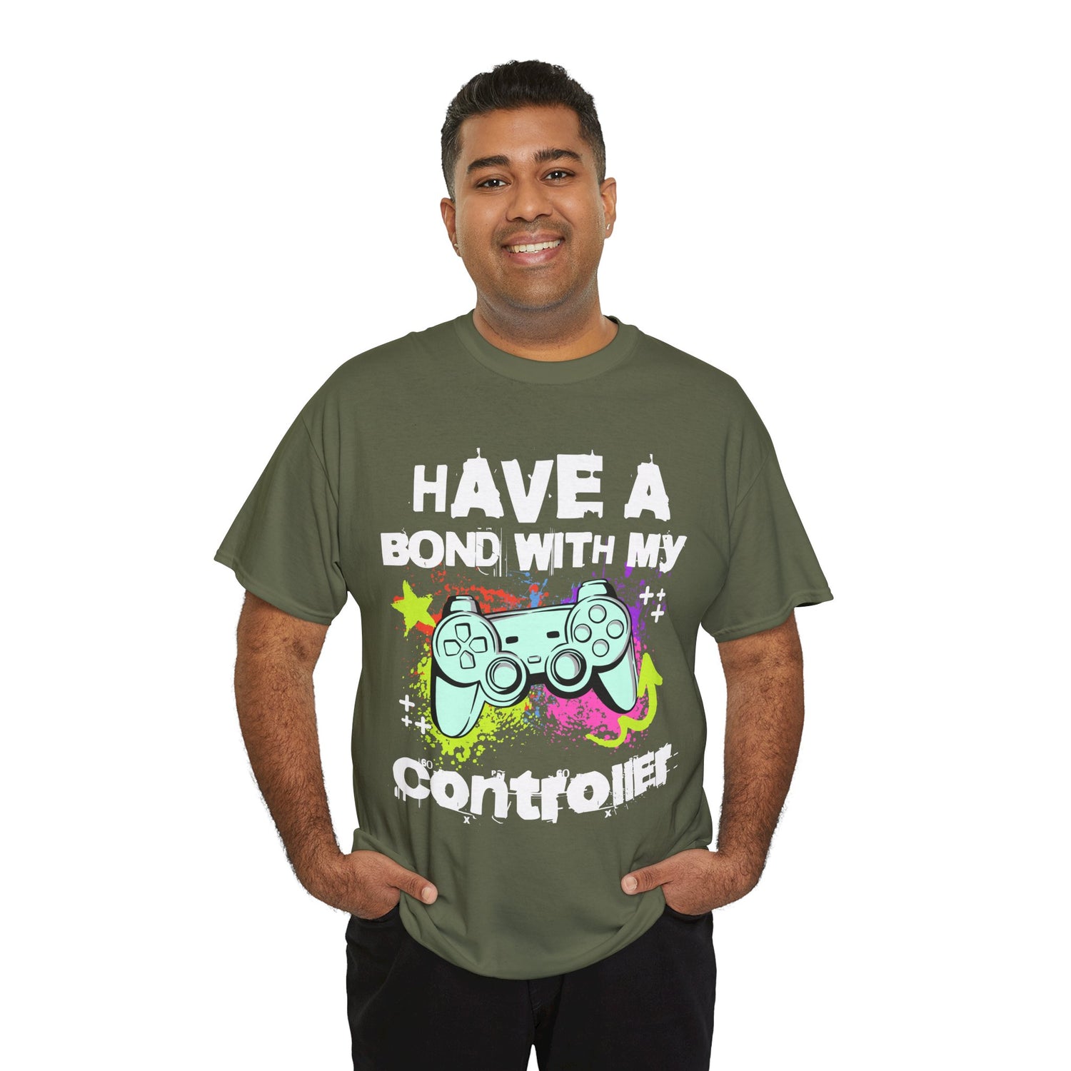 Gamer Controller Tee — "Have a Bond With My Controller" Graphic Shirt