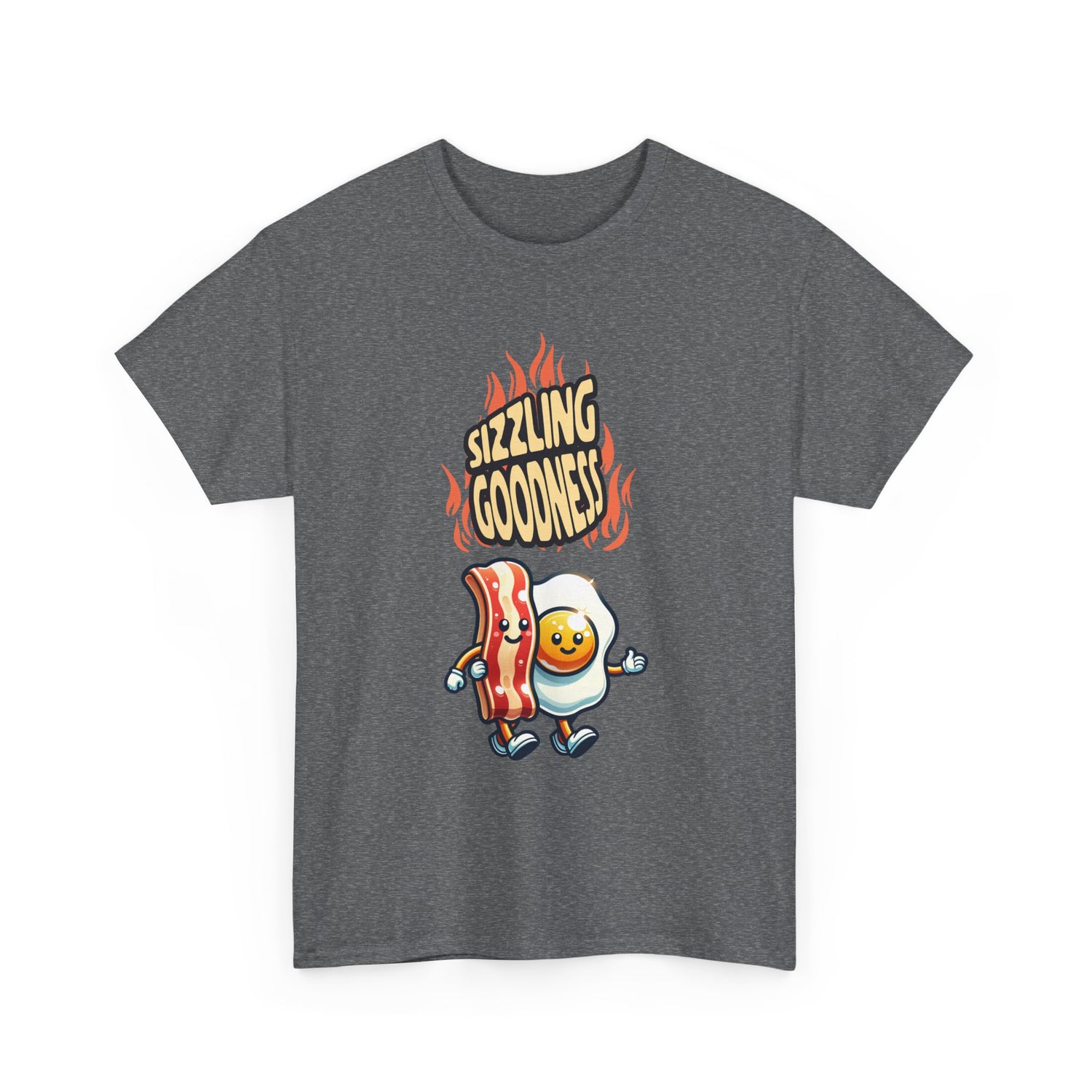 Sizzling Goodness Breakfast Tee — Funny Bacon &amp; Egg Graphic T-Shirt