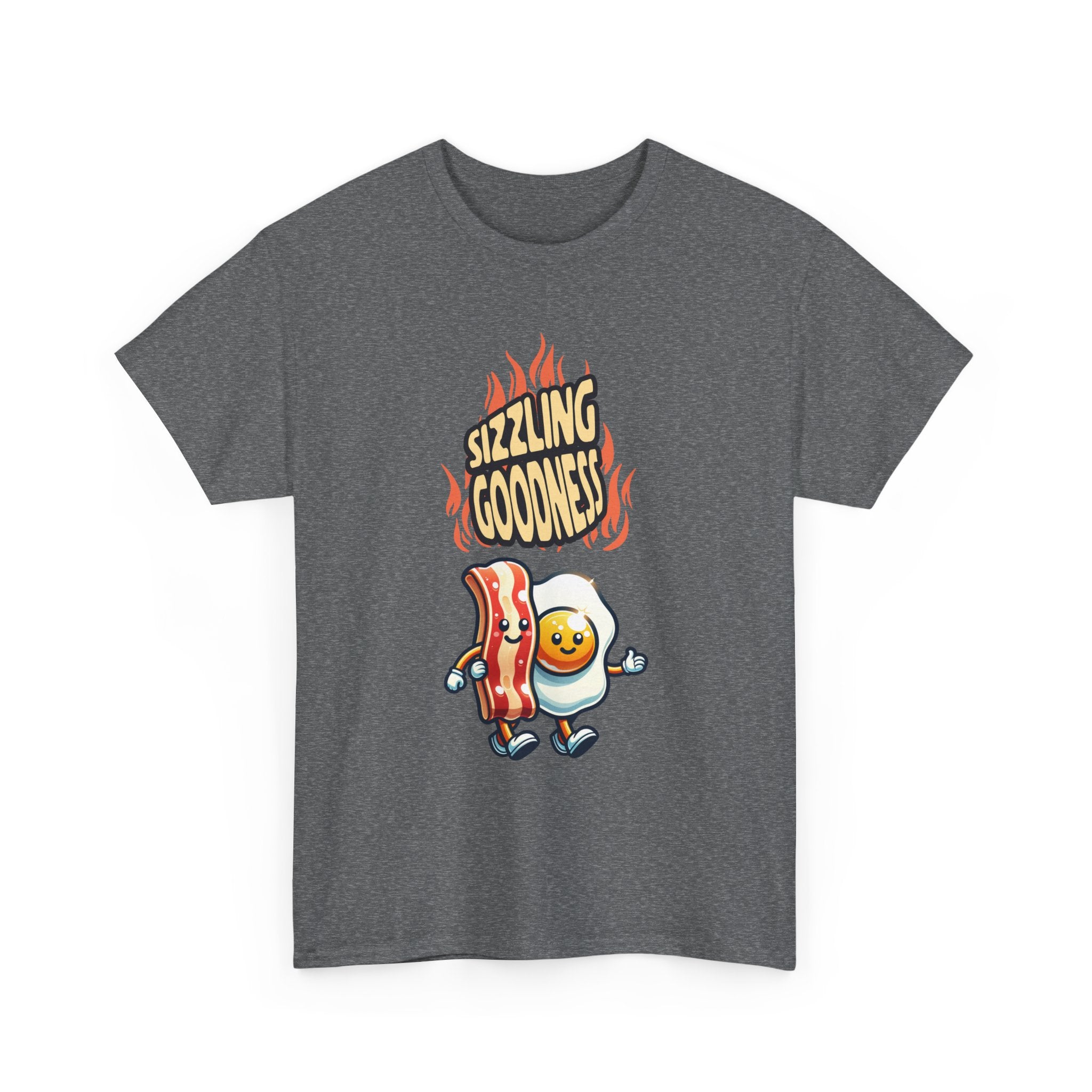 Sizzling Goodness Breakfast Tee — Funny Bacon &amp; Egg Graphic T-Shirt