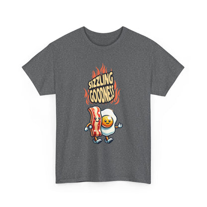 Sizzling Goodness Breakfast Tee — Funny Bacon &amp; Egg Graphic T-Shirt