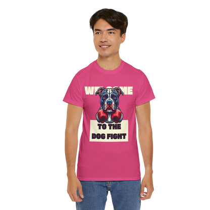 Dog Fight Boxing Dog T-Shirt — Welcome To The Dog Fight Graphic Tee