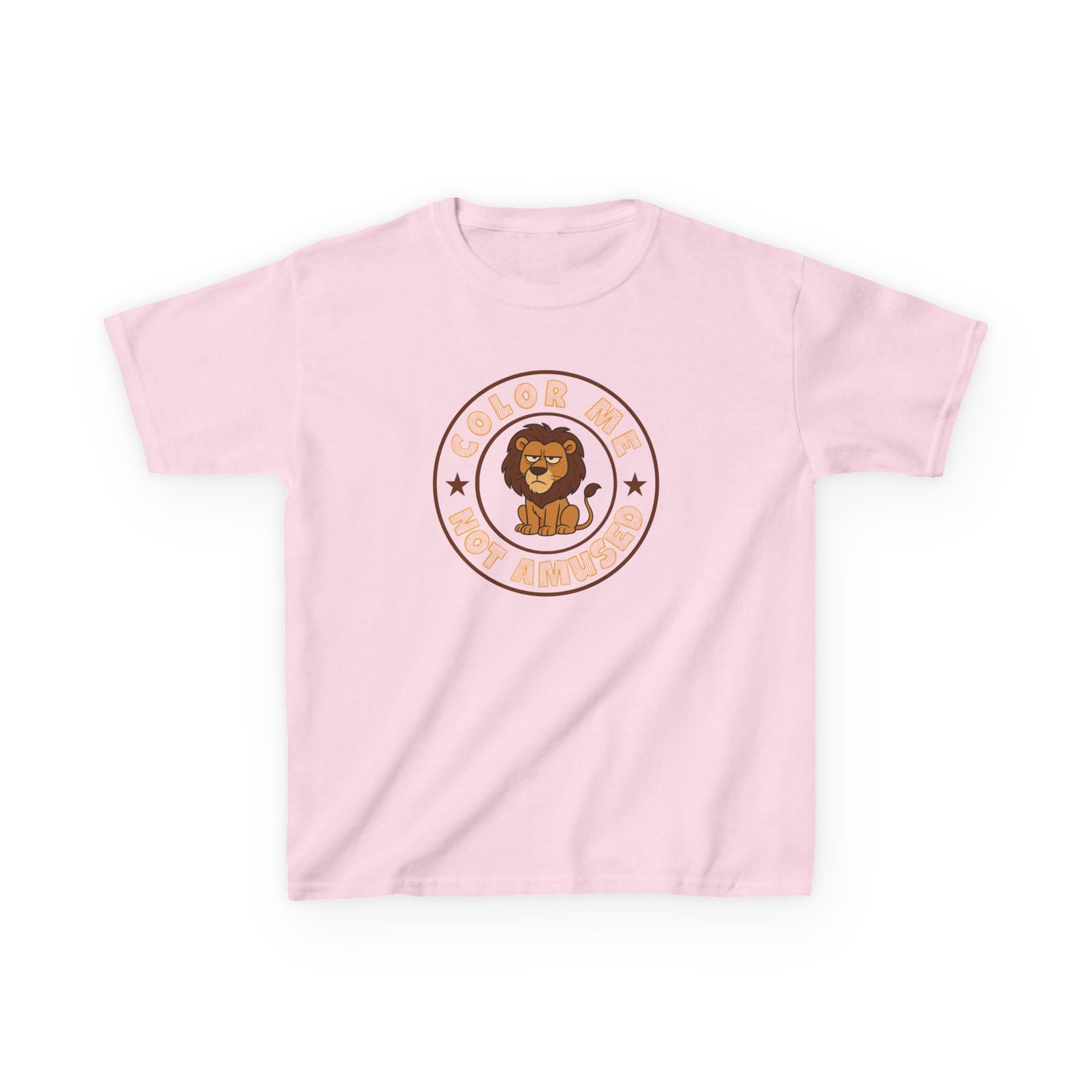 Kids Tee — Color Me Not Amused - Lion