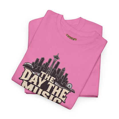 The Day the Music Stopped – Seattle Grunge Rock Tribute T-Shirt