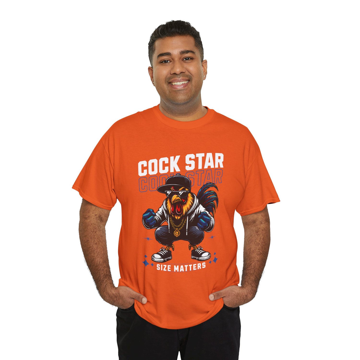 Cock Star Rooster T-Shirt — Size Matters Graphic Tee