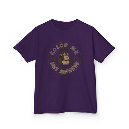 Kids Tee — Color Me Not Amused - Gorilla
