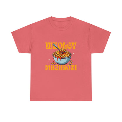 Wholey Macaroni Unisex Tee, Funny T-Shirt, Casual Graphic Shirt, Gift for Pasta Lovers, Foodie Apparel, Comfortable Everyday Wear