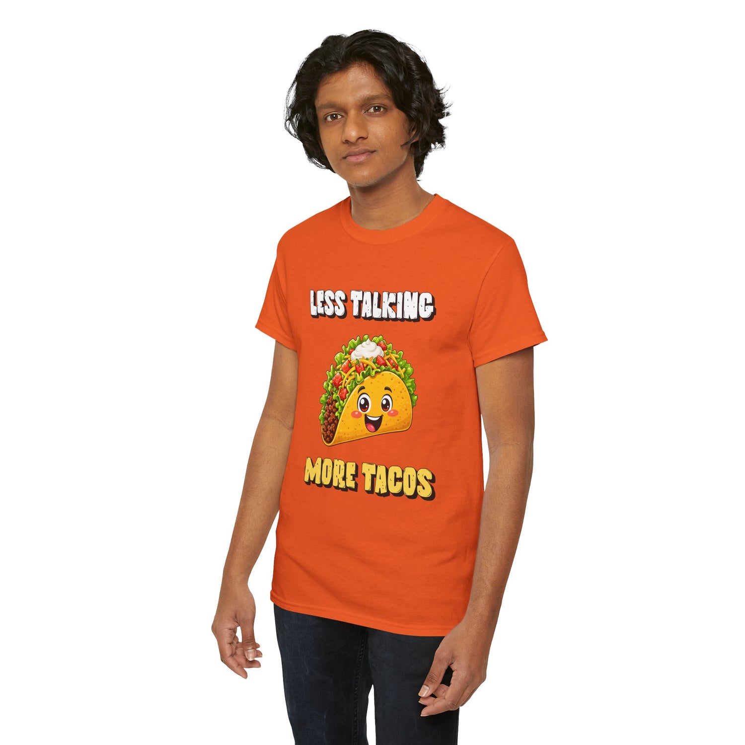 Less Talking More Tacos T-Shirt — Funny Taco Graphic Tee for Food Lovers