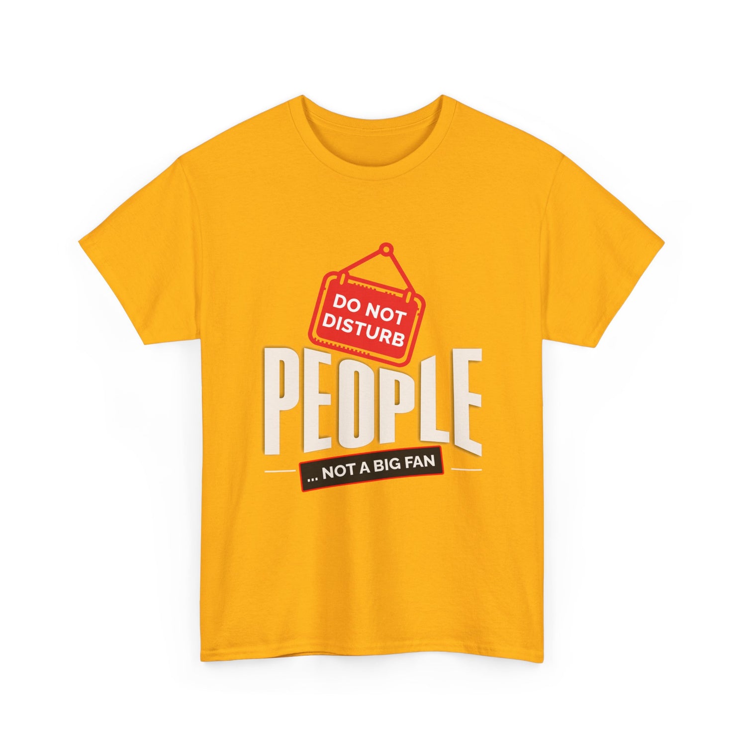 Do Not Disturb People T-Shirt — “People Not a Big Fan” Funny Anti-Social Tee