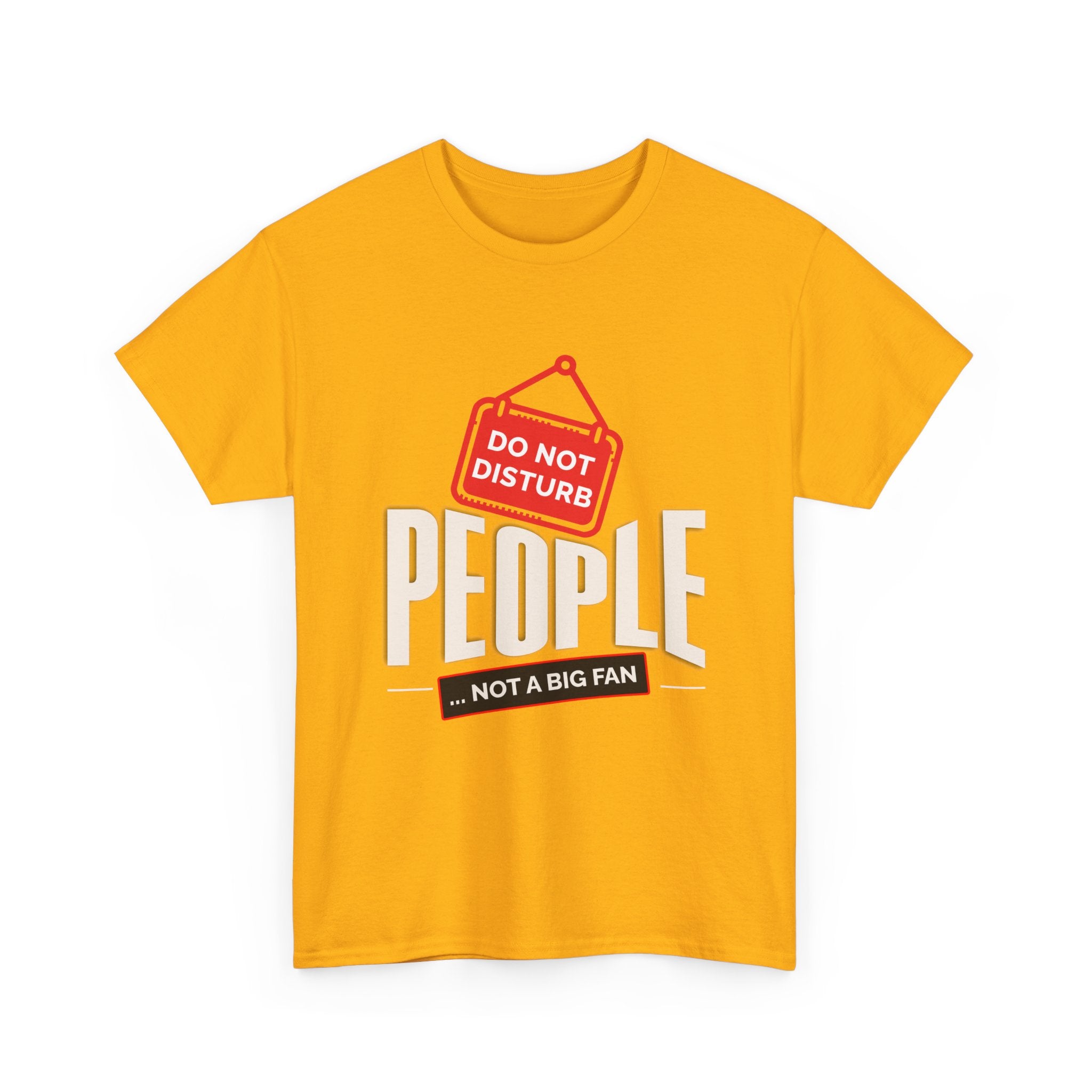Do Not Disturb People T-Shirt — “People Not a Big Fan” Funny Anti-Social Tee