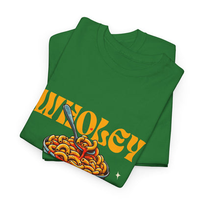 Wholey Macaroni Unisex Tee, Funny T-Shirt, Casual Graphic Shirt, Gift for Pasta Lovers, Foodie Apparel, Comfortable Everyday Wear