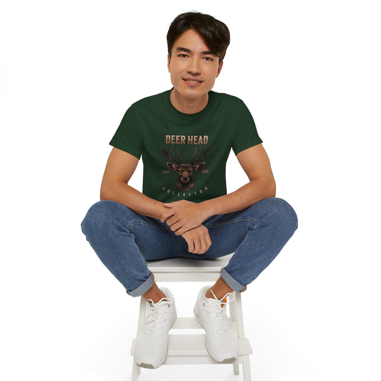 Deer Head Collector Cotton Hunting Tee