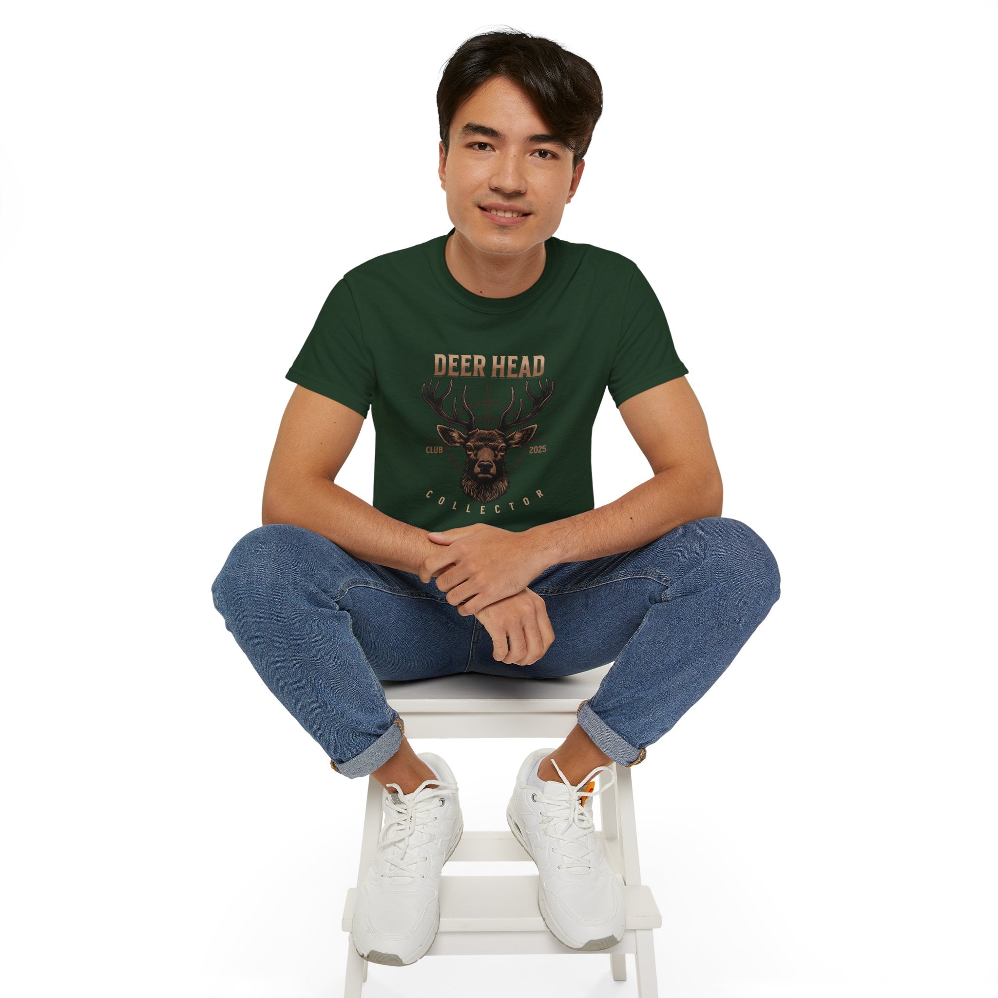 Deer Head Collector Cotton Hunting Tee