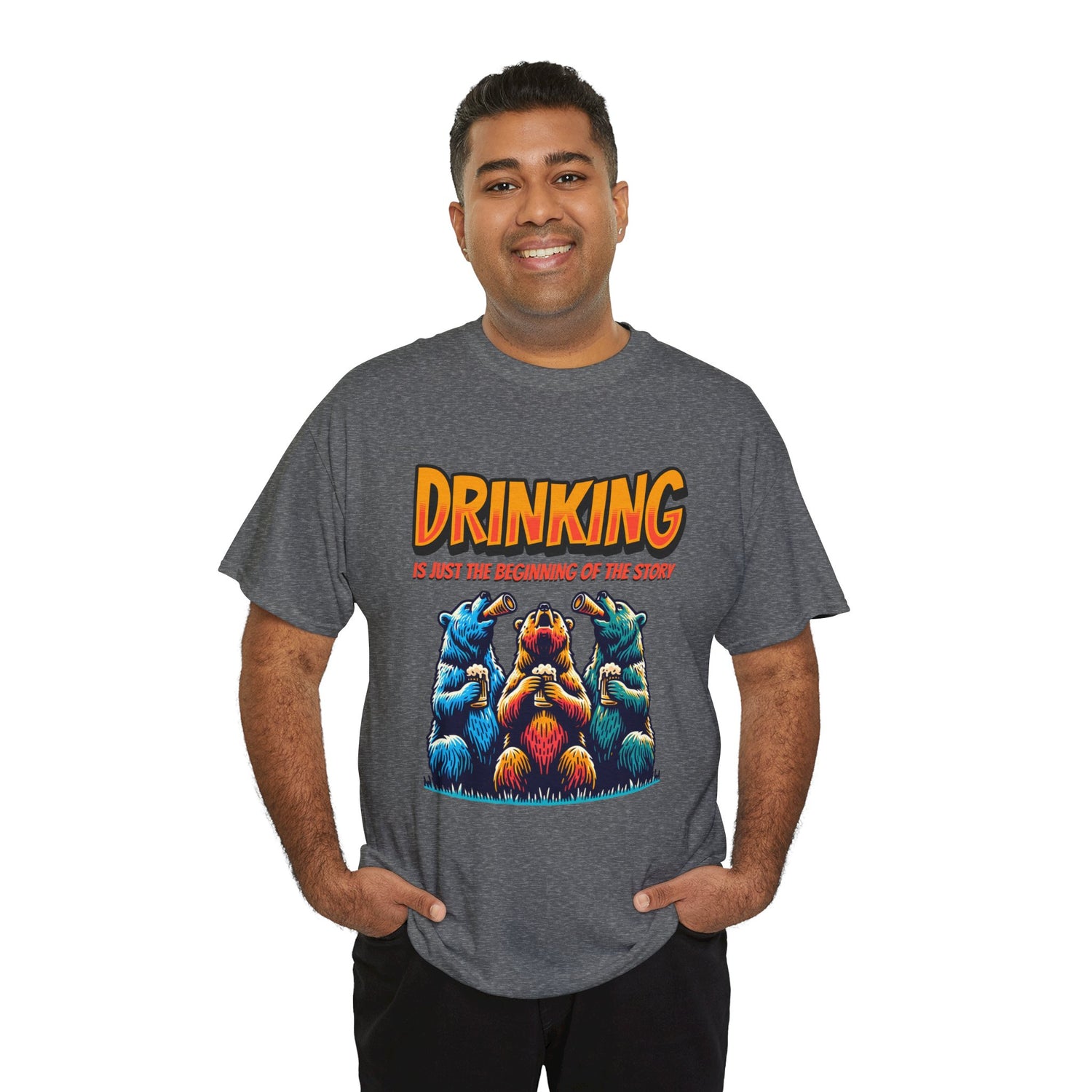 Drinking Is Just the Beginning Graphic Tee — Funny Party T-Shirt