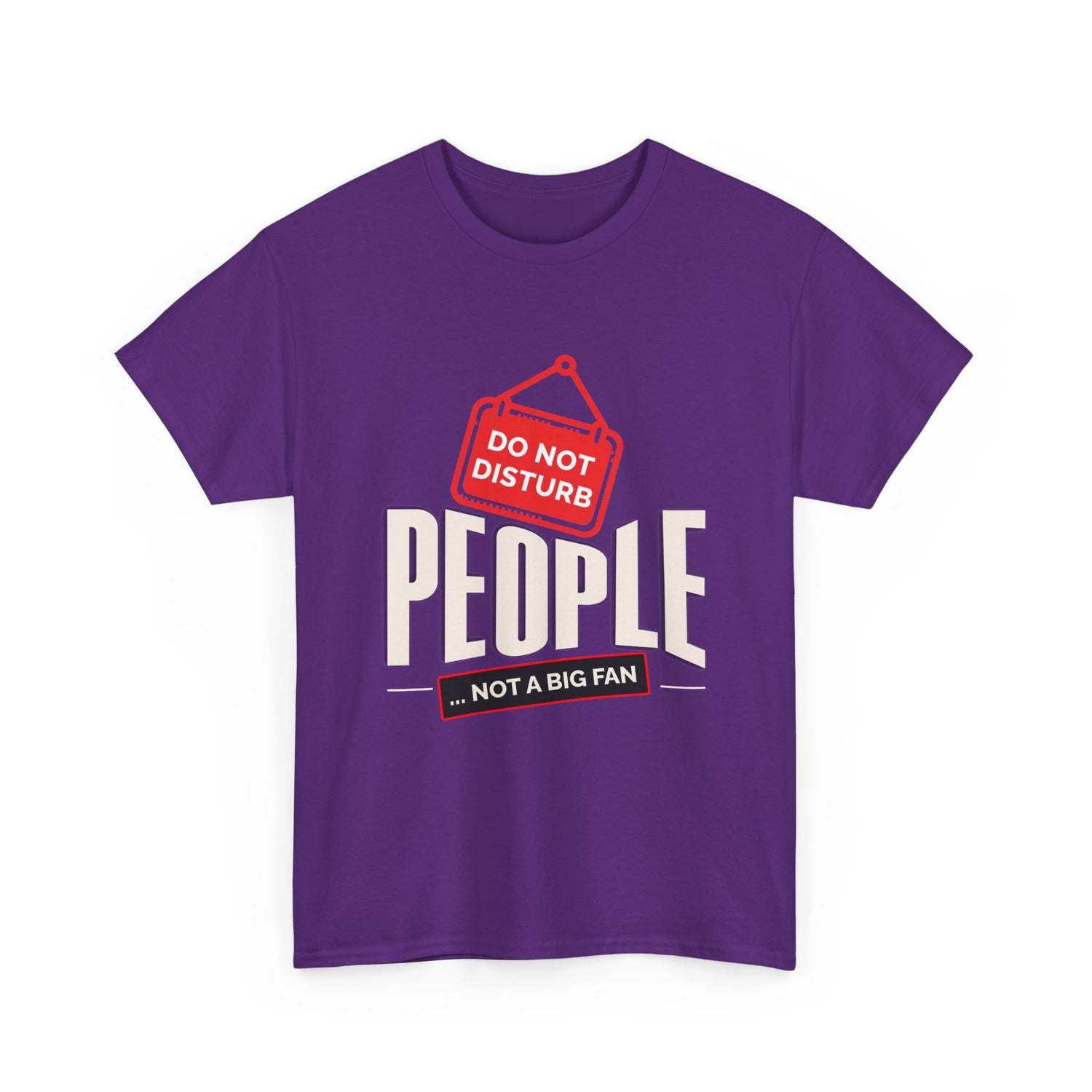 Do Not Disturb People T-Shirt — “People Not a Big Fan” Funny Anti-Social Tee