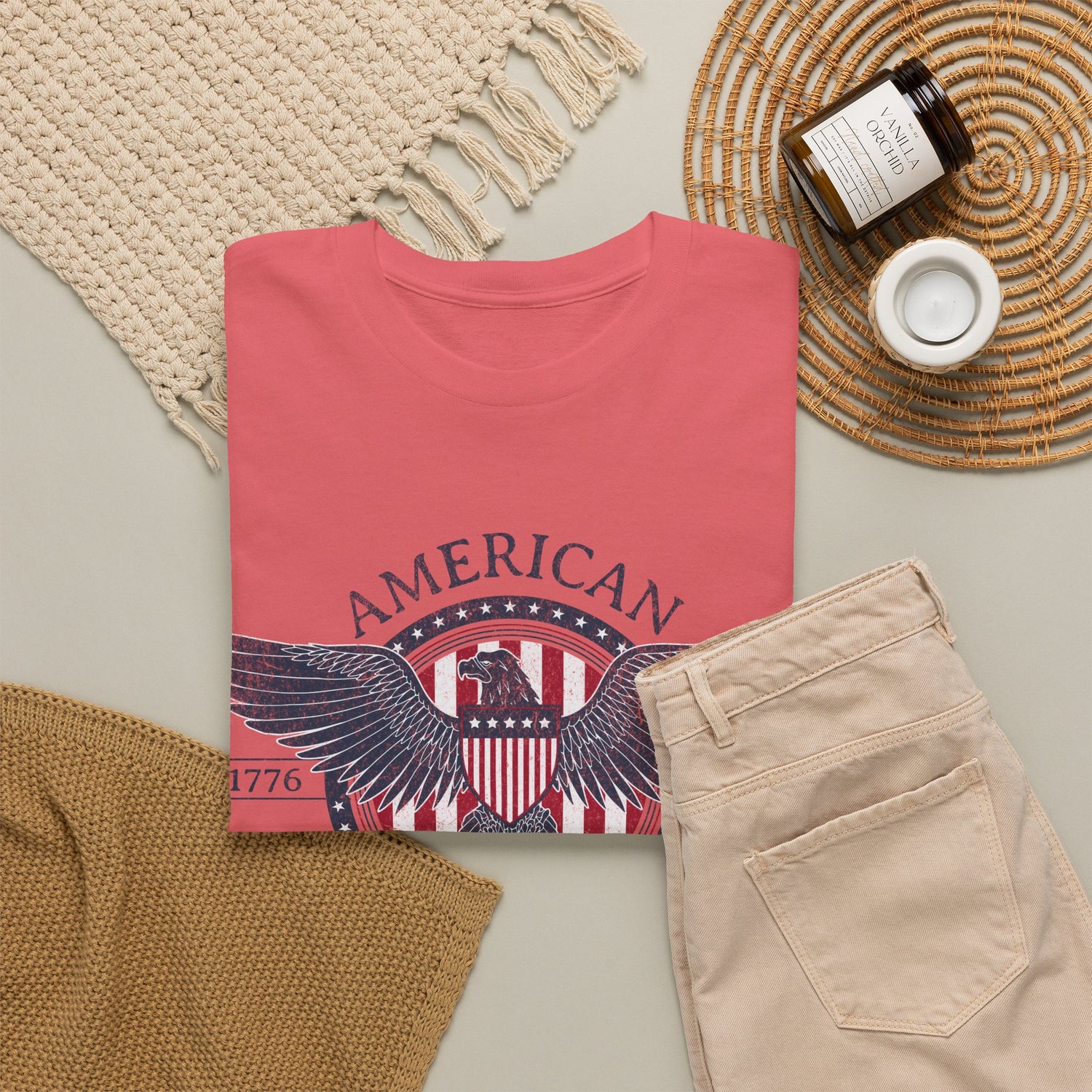 Independence Eagle Tee — American Independence 1776–2025 Vintage Flag Shirt