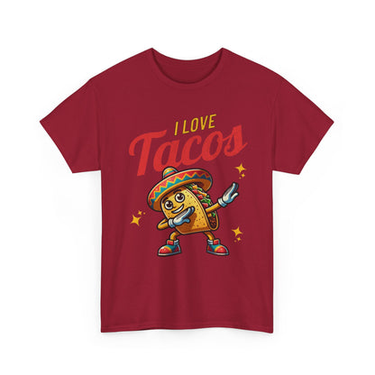 I Love Tacos Tee — Cute Dancing Taco Graphic T-Shirt