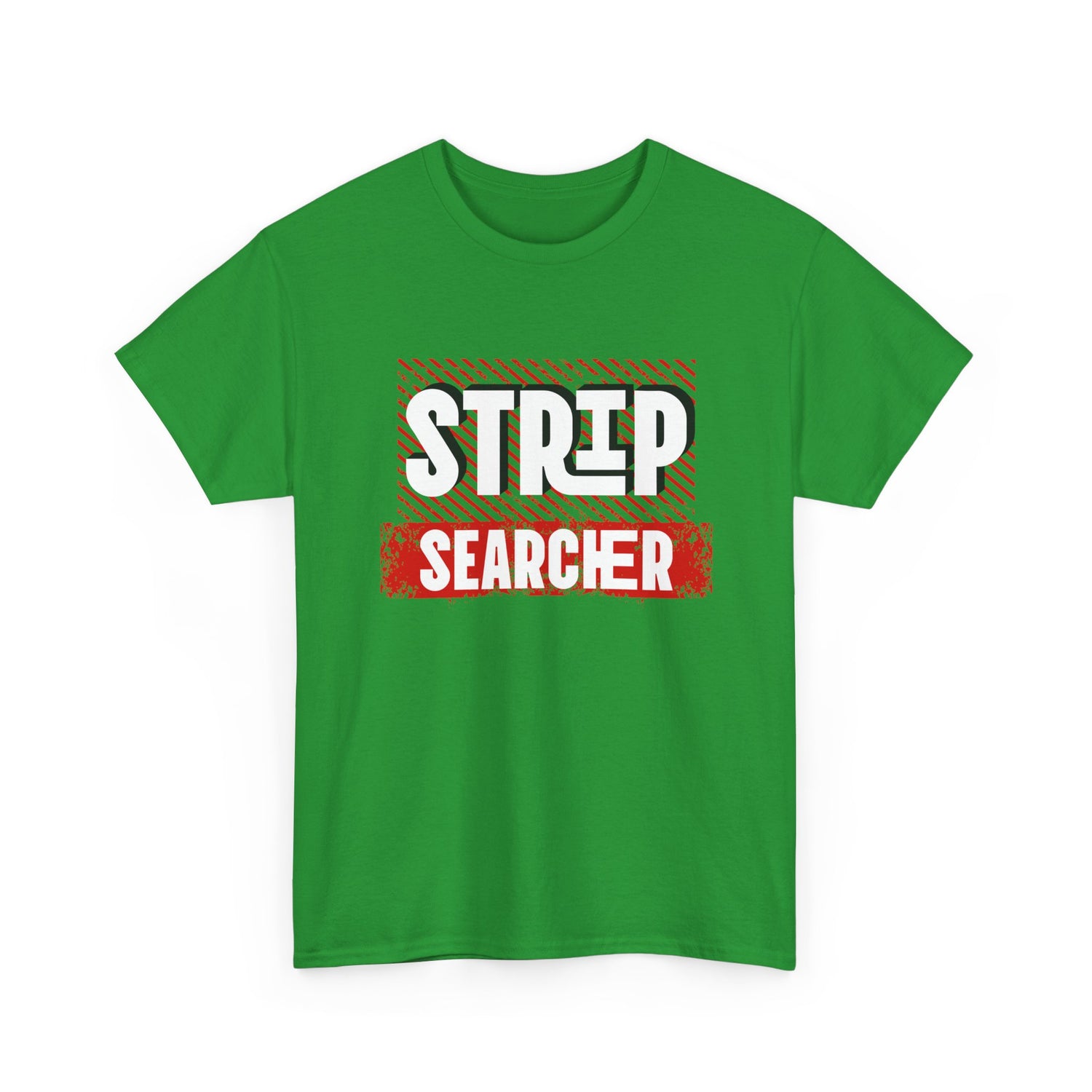 Step Searcher Graphic Tee — Vintage Red Stamped Design
