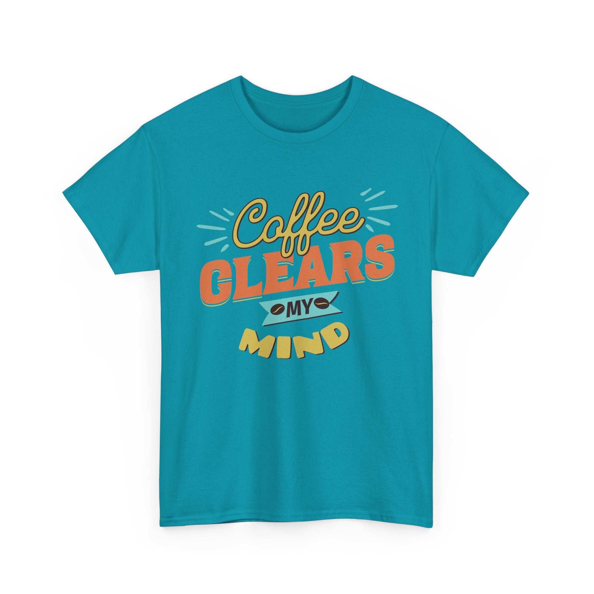 Coffee Clears My Mind T-Shirt — Retro Coffee Lover Tee
