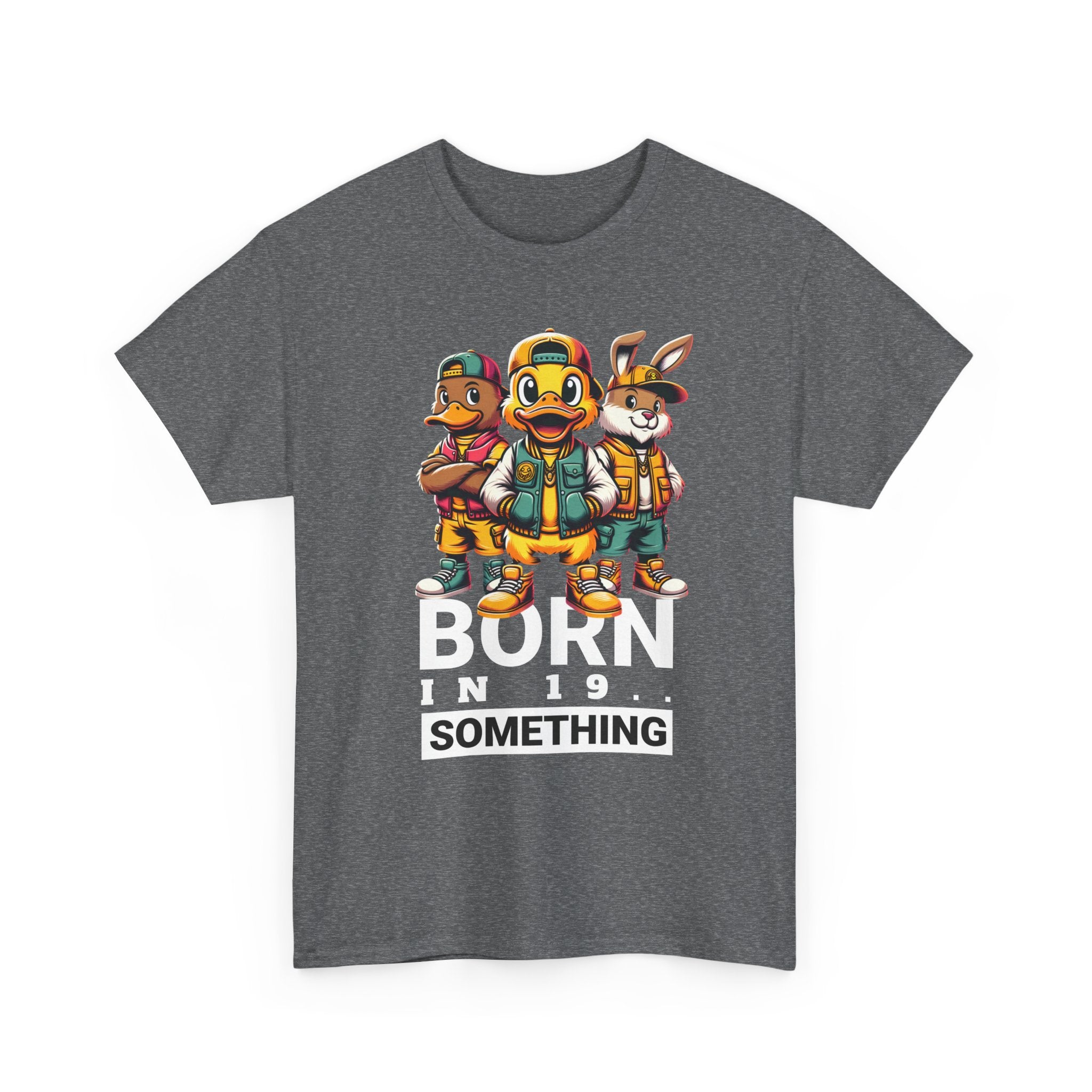 T-Shirt — "Born in 19__" Retro Cartoon Crew Graphic Tee