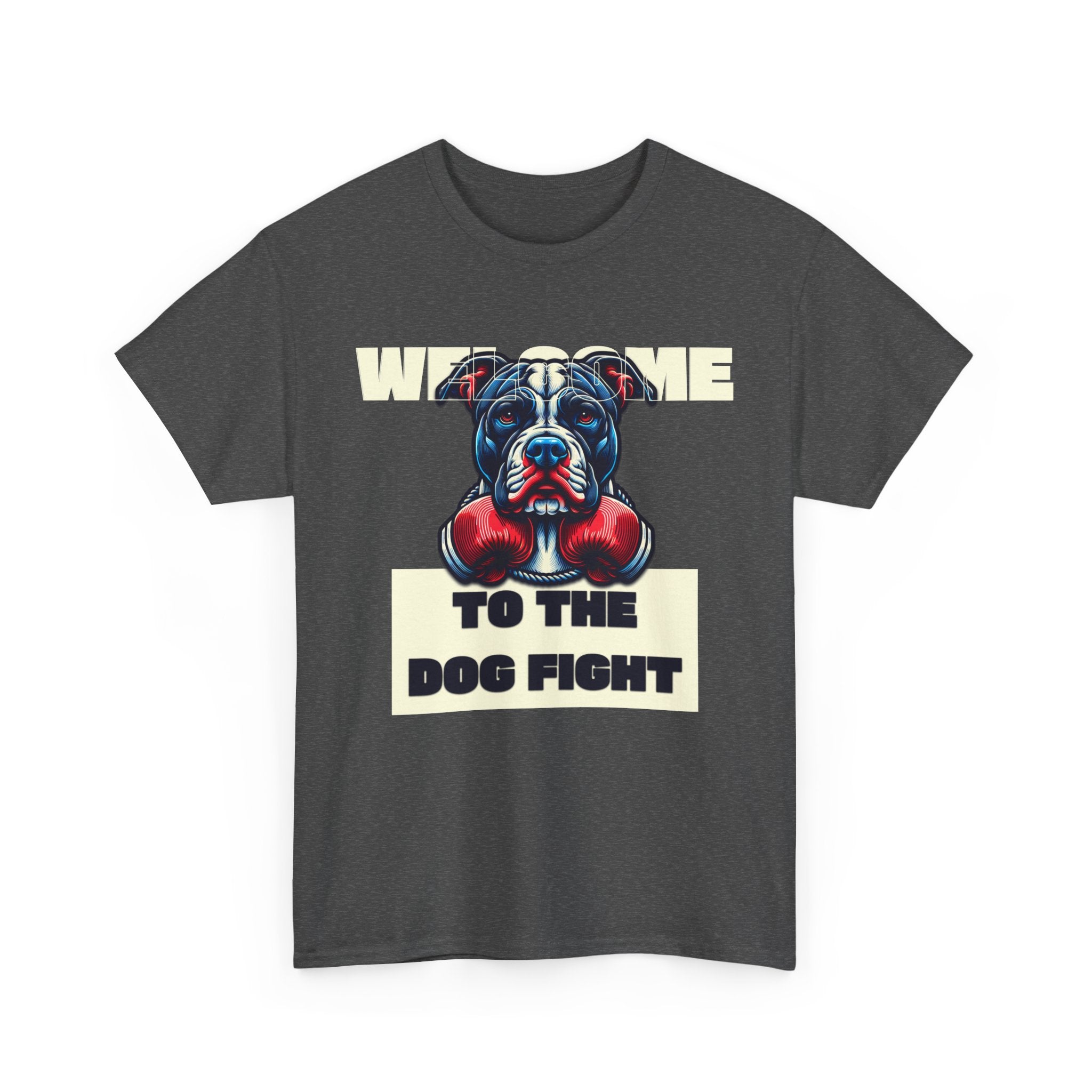 Dog Fight Boxing Dog T-Shirt — Welcome To The Dog Fight Graphic Tee