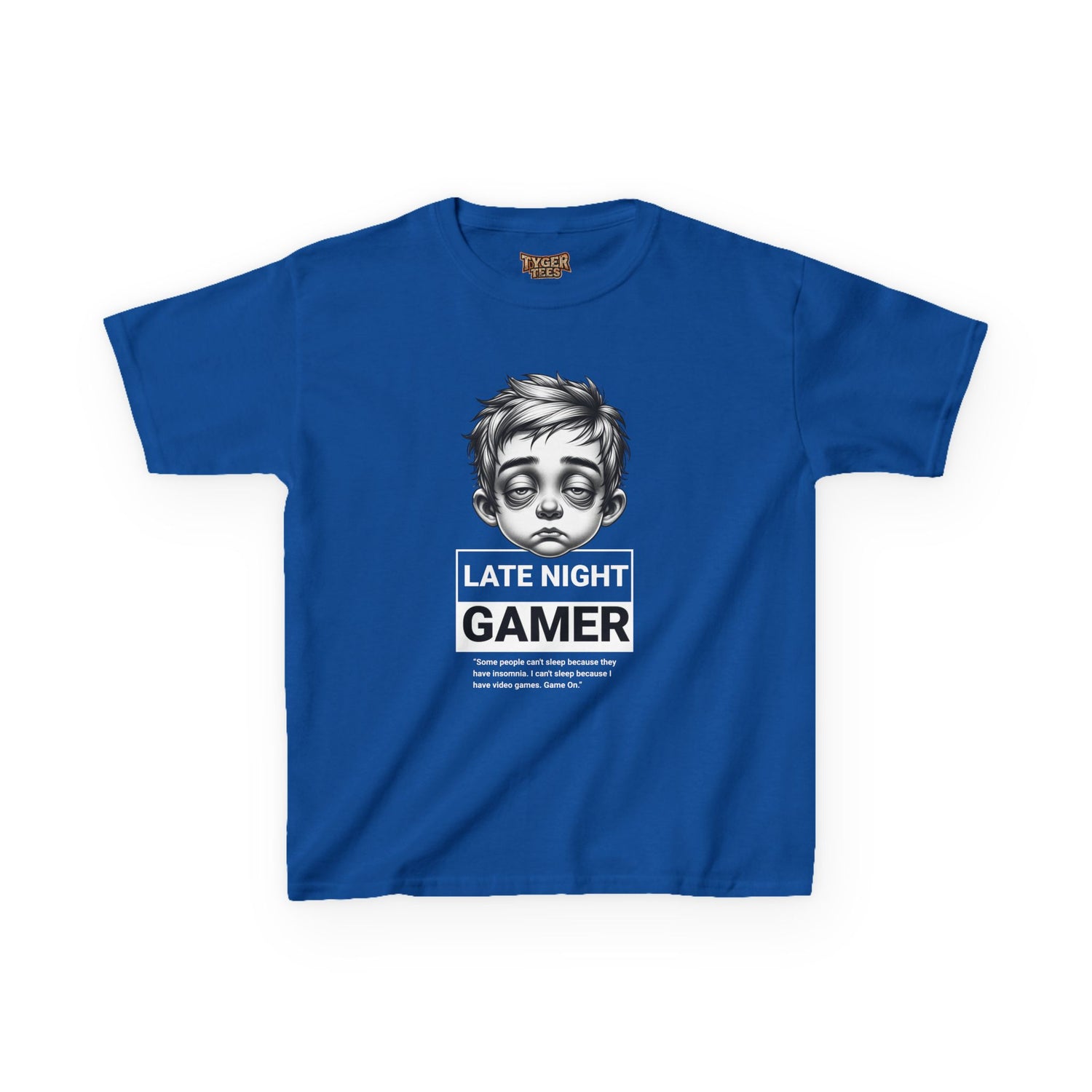 Late Night Gamer – Funny Kids Gaming T-Shirt