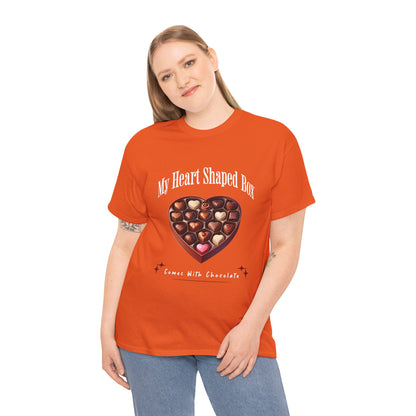 My Heart Shaped Box Comes With Chocolate T-Shirt | 90s Grunge-Inspired Valentine&