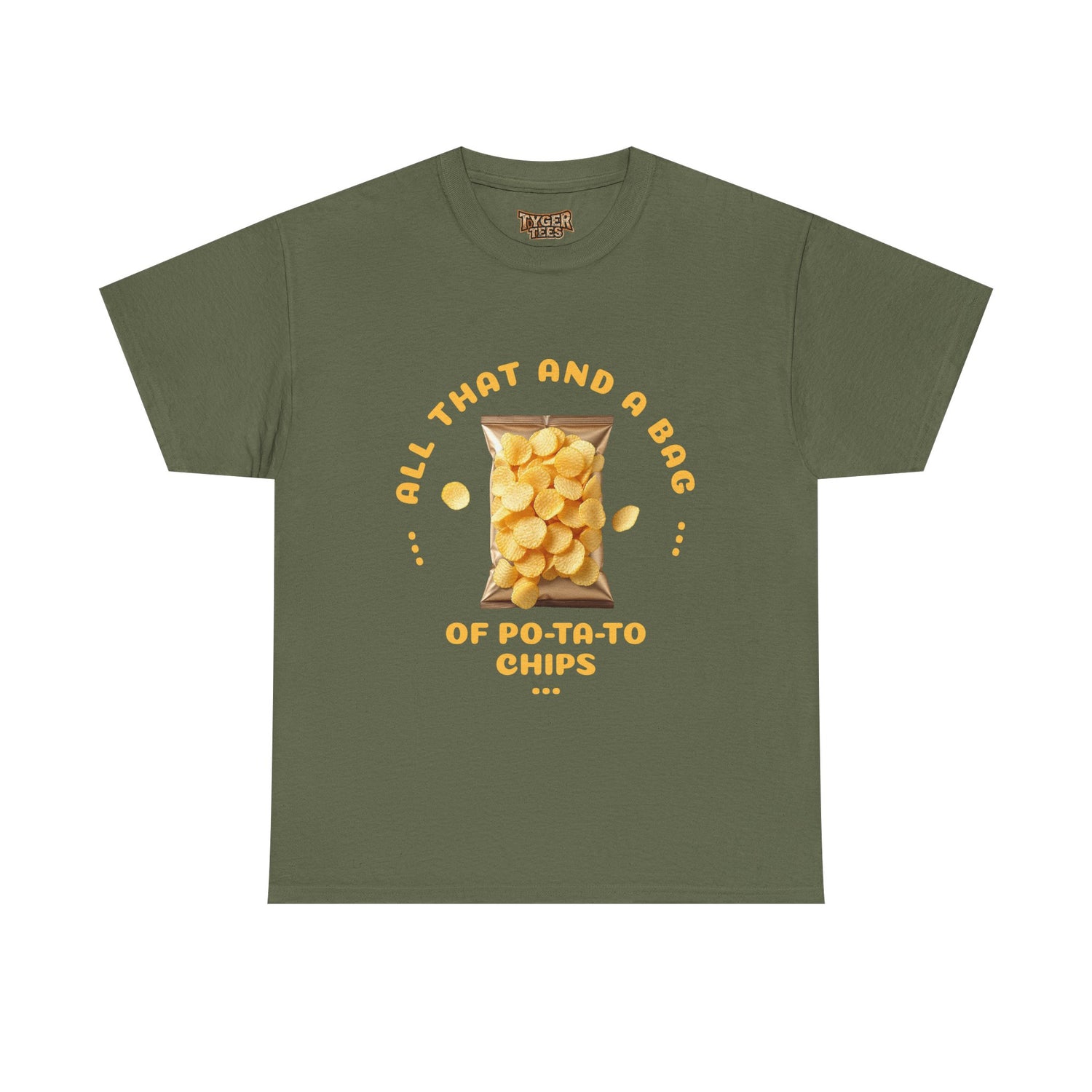 90s Catchphrase Humor Tee - Funny All That And A Bag Of Potato Chips Unisex Heavy Cotton Shirt