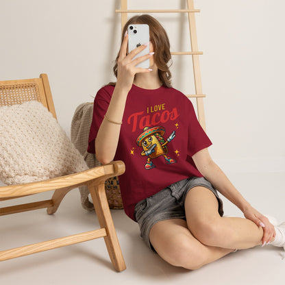I Love Tacos Tee — Cute Dancing Taco Graphic T-Shirt