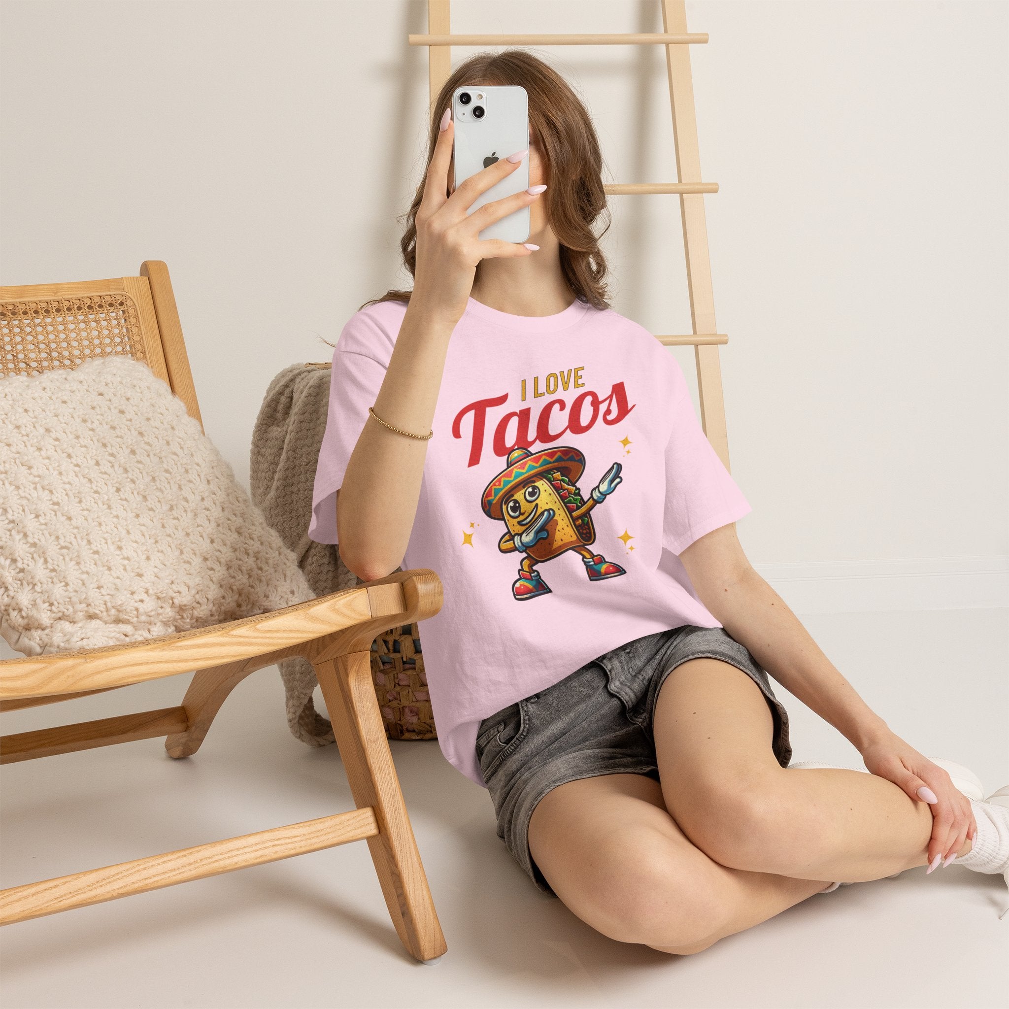I Love Tacos Tee — Cute Dancing Taco Graphic T-Shirt