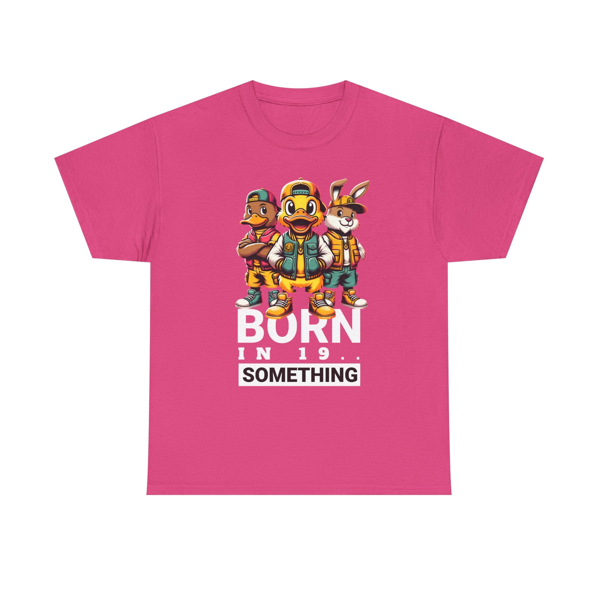 T-Shirt — "Born in 19__" Retro Cartoon Crew Graphic Tee
