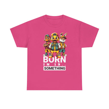 T-Shirt — "Born in 19__" Retro Cartoon Crew Graphic Tee