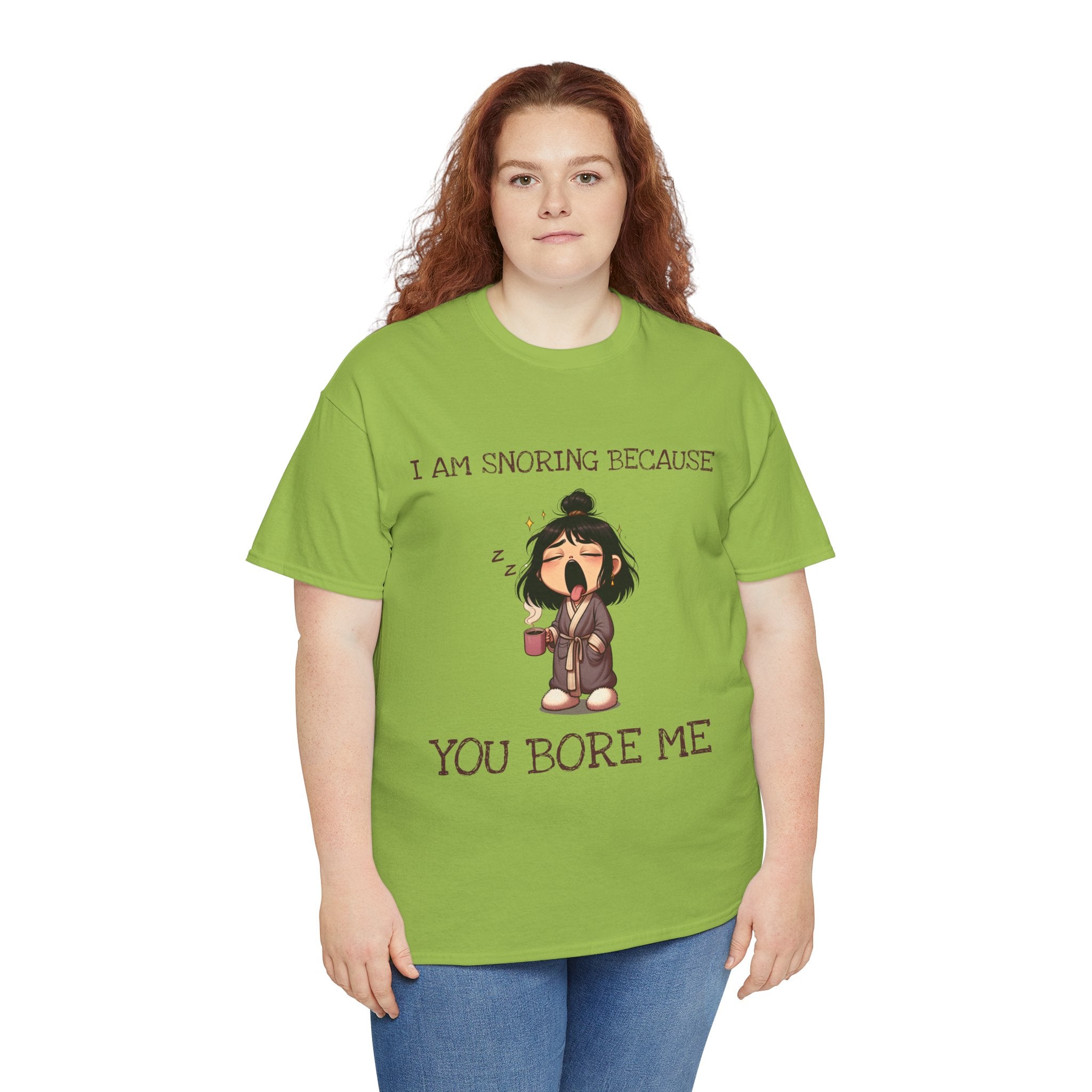 I Am Snoring Because You Bore Me – Funny Coffee Lover T-Shirt