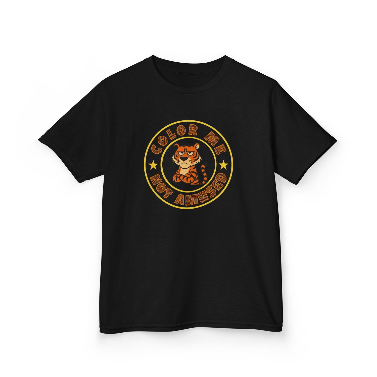 Kids Tee — Color Me Not Amused - Tiger