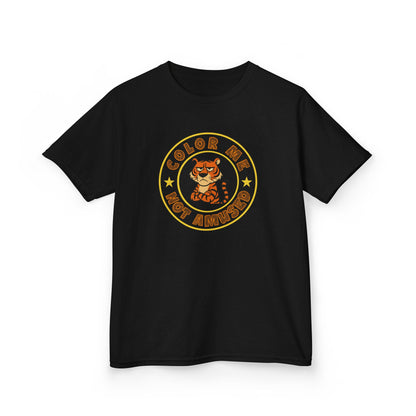 Kids Tee — Color Me Not Amused - Tiger