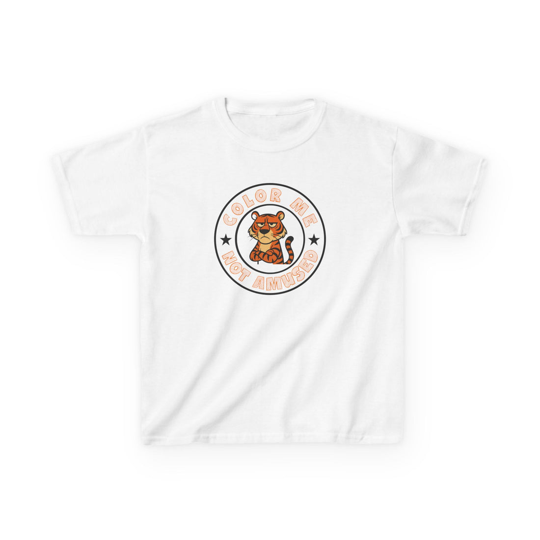 Kids Tee — Color Me Not Amused - Tiger